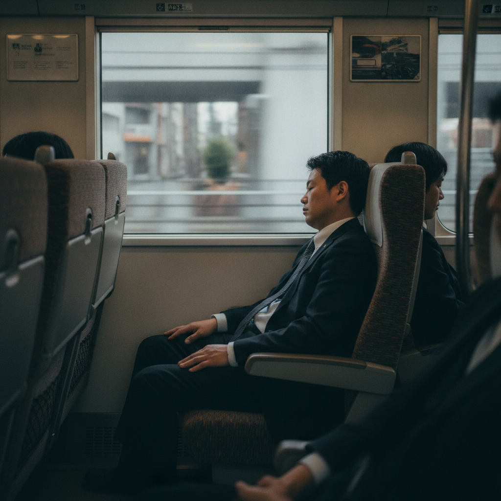 通勤電車で居眠り